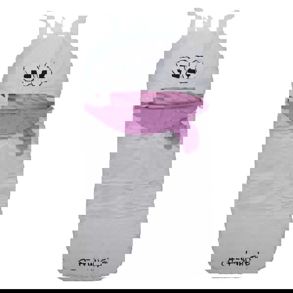 Off White Baby Padded Monster Pushchair Footmuff - Off White/Pink