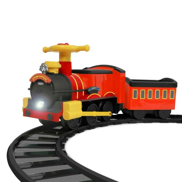 Rollplay Steam Train 6 Volt with 4 x Straight and 4 x Curved Track Packs (Special Pack)