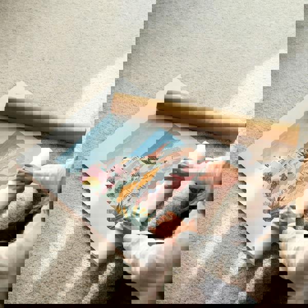 Large Wall Pictures Living Room | Set of 3 Beach Decor Wall art Prints