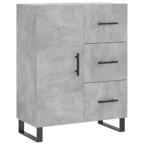 Berkfield Highboard Concrete Grey 69.5x34x180 cm Engineered Wood