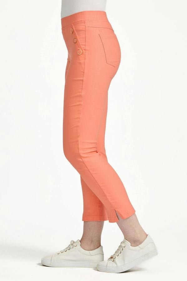 Mudflower Button Detailed Bengaline Stretch Trousers