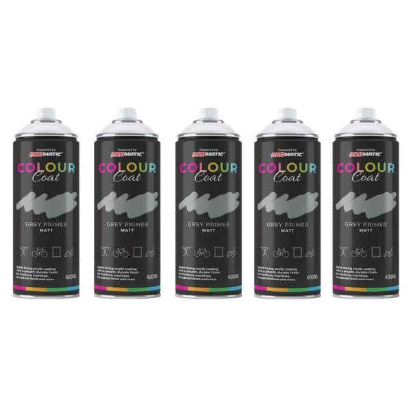 Colour Coat 5X Grey Primer Matt Spray Paint 400ml
