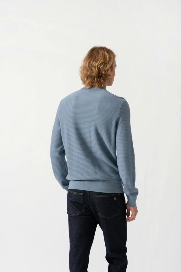 BOSS Orange Anion S Mens Crew Neck Jumper - Medium Blue 424