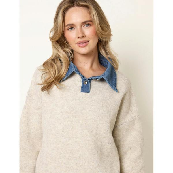 Blue Vanilla New York Knit Polo Jumper
