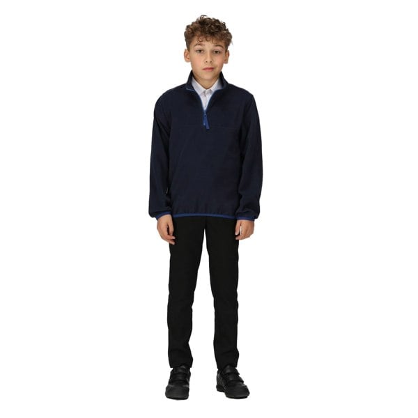 Regatta Boy's Microfleece Half Zip Fleece - Navy