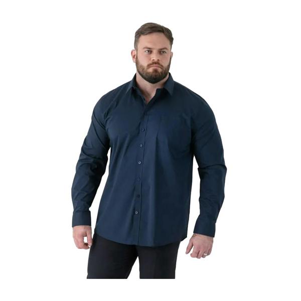 Duke Mens Oliver D555 Stretch Kingsize Shirt - Navy - 