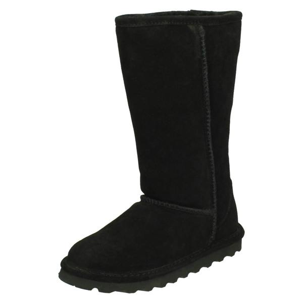 Bear Paw Ladies Bearpaw Real Sheepskin Lined Casual Boots Elle Tall