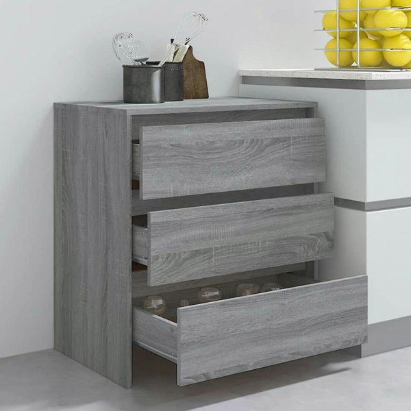 Berkfield Sideboard Grey Sonoma 70x41x75 cm Engineered Wood
