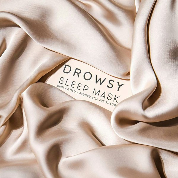 Drowsy Sleep Co Silk Sleep Mask - Dusty Gold