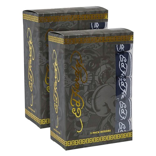 Ed Hardy 10 Pack Mens Boxer Shorts Cotton Stretch Underwear Multipack Lonty