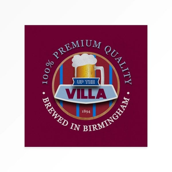 BritishmadeGifts Villa Football Fan  - Retro Bar Box - The Perfect Time Capsule Gift Box for Football Lovers