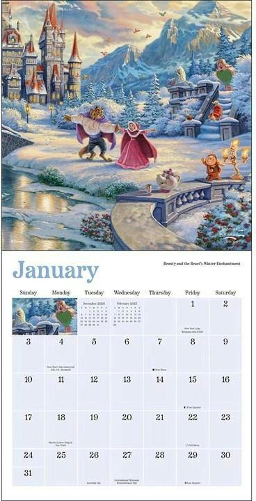 Disney Dreams Collection Mini Calendar 2027 (Thomas Kinkade)