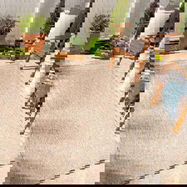 Livabliss Tuareg-Cottage Beige Ivory In- & Outdoor Jute-Look Rug