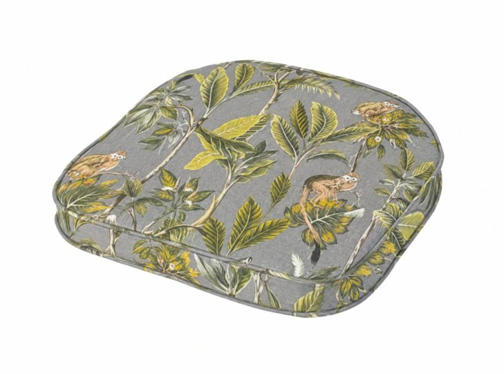 Glendale D Shape Garden Seat Cushion (colour options available) - TROPICAL GREY