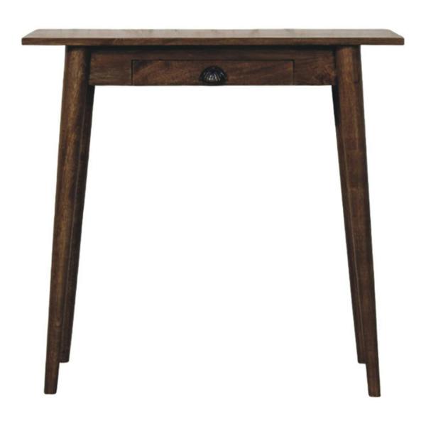 Artisan Furniture Solid Wood Nordic Writing Desk in Classic Grey