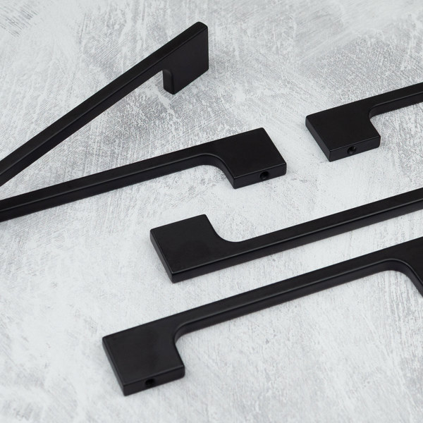 Handle & Home Matt Black Modern Slim Handles