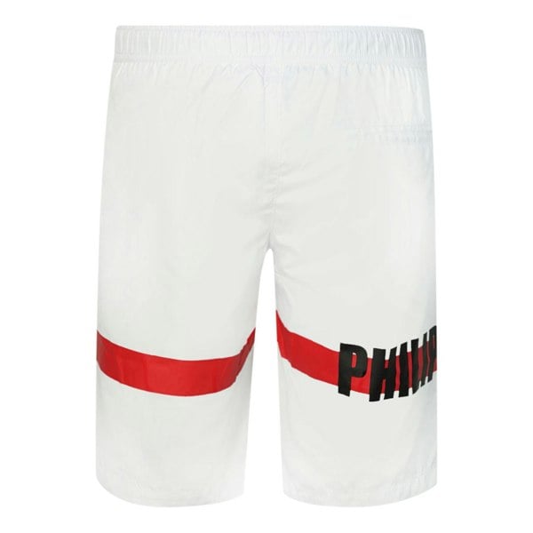 Philipp Plein TM Skull And Bones Swim Shorts - White