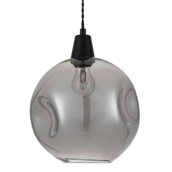 COSYLYTE Millfield Smoky Dimple Glass Pendant Light