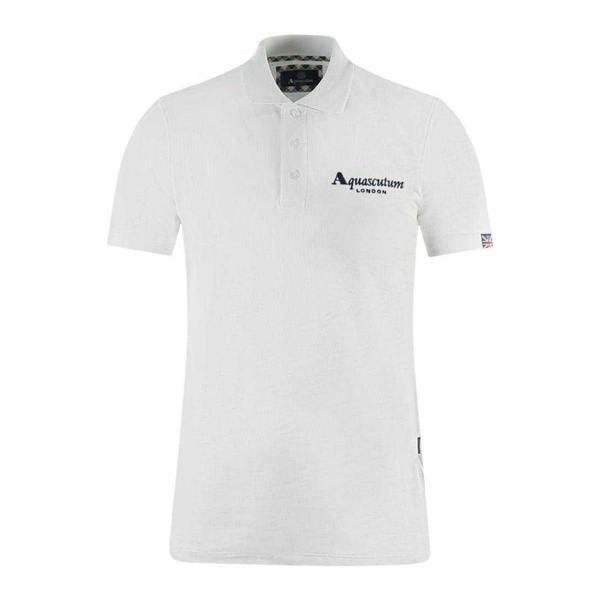 Aquascutum Unisex Adult London Classic Polo Shirt - White - 