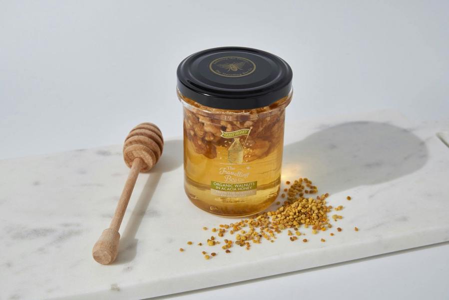 The Travelling Bee Co. Organic Walnuts in Acacia Honey