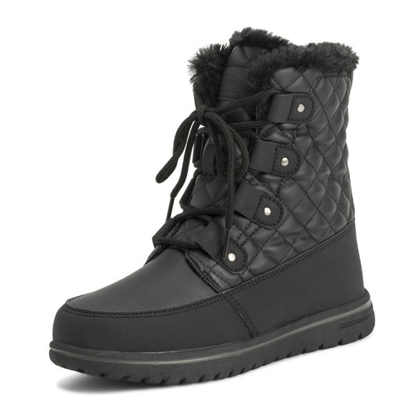 VIVA Polar Boot Women's Fleece Lined Snow Winter Hiking Durable Ankle Boots