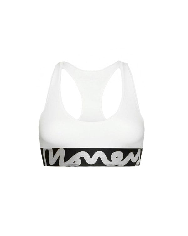 Money Womens Money Bralett White
