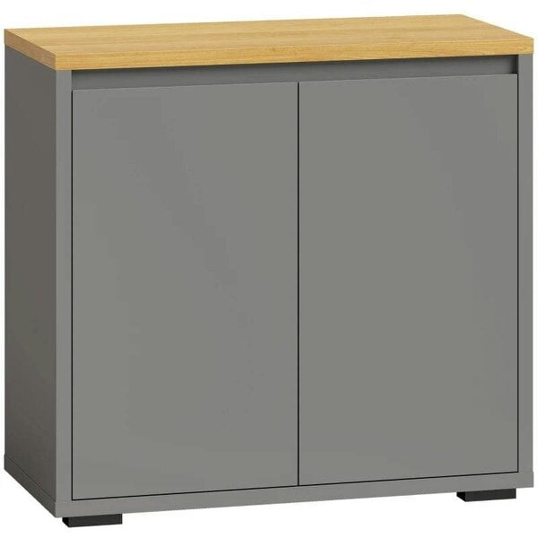 Kitchen Sideboard, Storage Cabinet with Double Doors and Adjustable Shelf for Living Room, Entryway, Grey