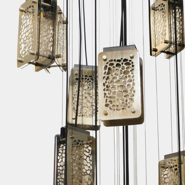 Castro Lighting Yoruba Luxury Bronze Suspension Light