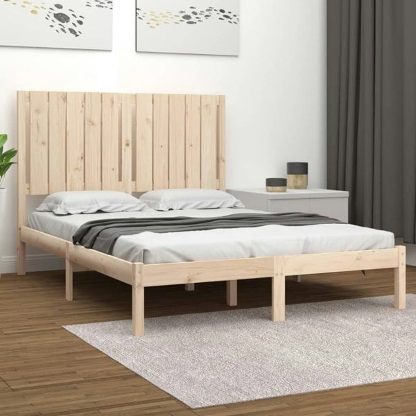 Berkfield Bed Frame Solid Wood Pine 120x200 cm