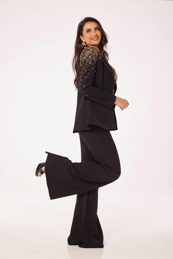 LuvForever Black Jewelled 3-Piece Suit
