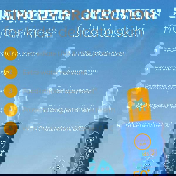 Nivea Sun Kids Protect & Care SPF50+ Coloured Spray 200ml - Additional 2