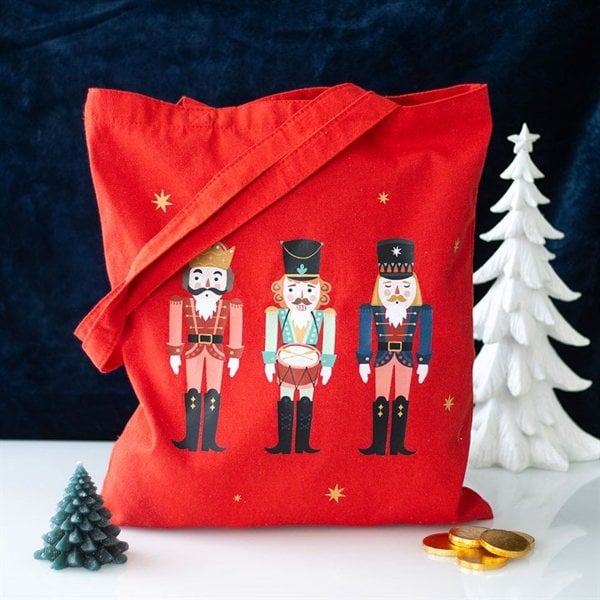 Serano Nutcracker Print Polycotton Tote Bag