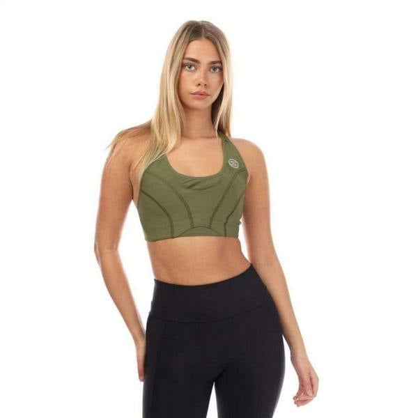 Skins Womens/Ladies Series-3 Sports Bra - Khaki Green - 