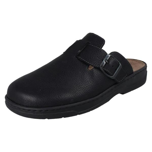 Rieker Mens Rieker Extra Wide Leather Mules Sandals 20394