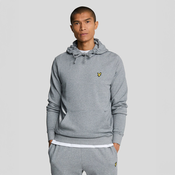 Lyle & Scott Pullover Hoodie - Mid Grey Marl