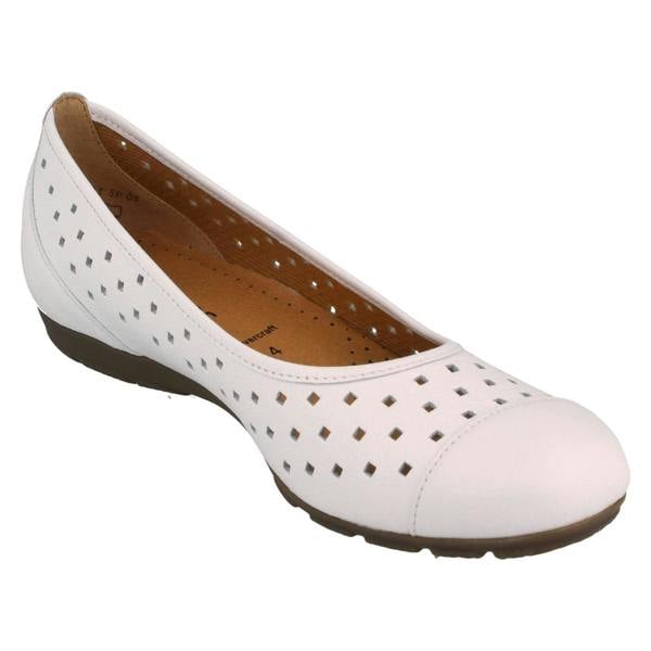 Gabor Ladies Gabor Slip On Pumps With Lazer Cut Detail 64.169