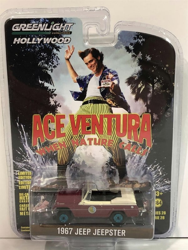rare ace aentura when nature calls 1967 jeep jeepster 1:64 greenlight 44880f
