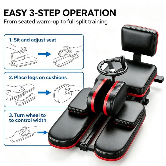Havendro Heavy Duty Leg Stretcher Stretching Machine Split Training Equipment Home Gym