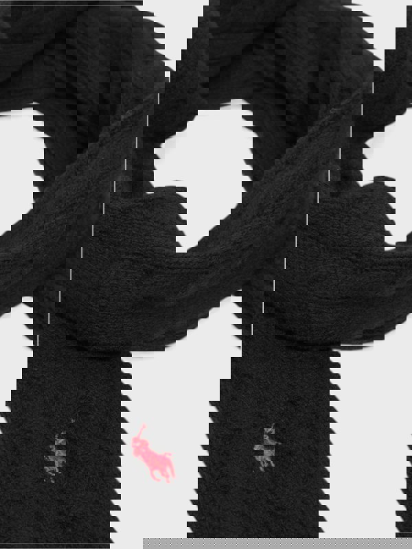 Polo Ralph Lauren Cable Knit Scarf Black