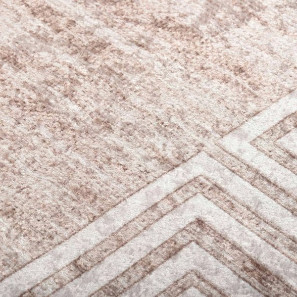 Berkfield Rug Washable 80x300 cm Beige Anti Slip