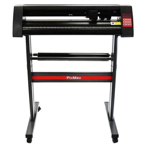 38cm clam press with a sturdy black frame, red accents, and user-friendly control panel for precise vinyl cutting