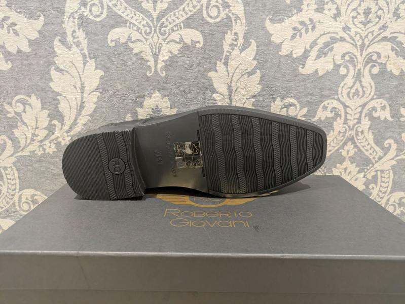 Roberto Giovani Eton Brogue Shoes - Black