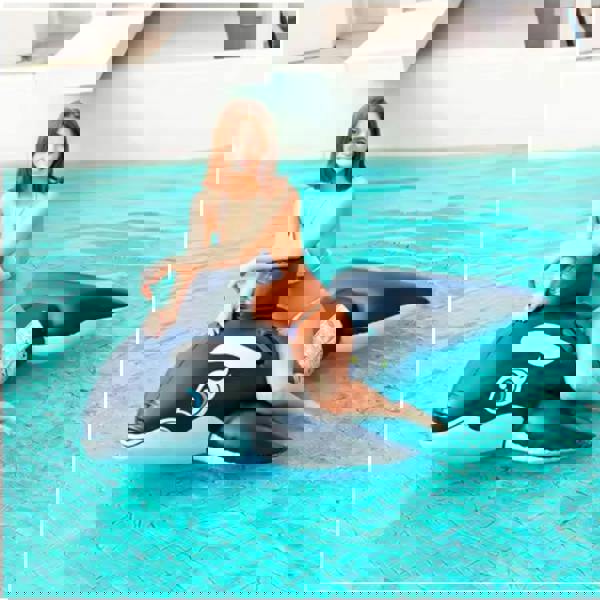 smartbies Intex Realistic Whale Ride-On Inflatable Pool Float
