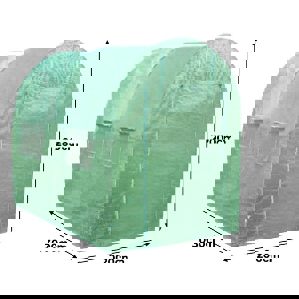 Monstershop Polytunnel 25mm 3m x 2m with Racking