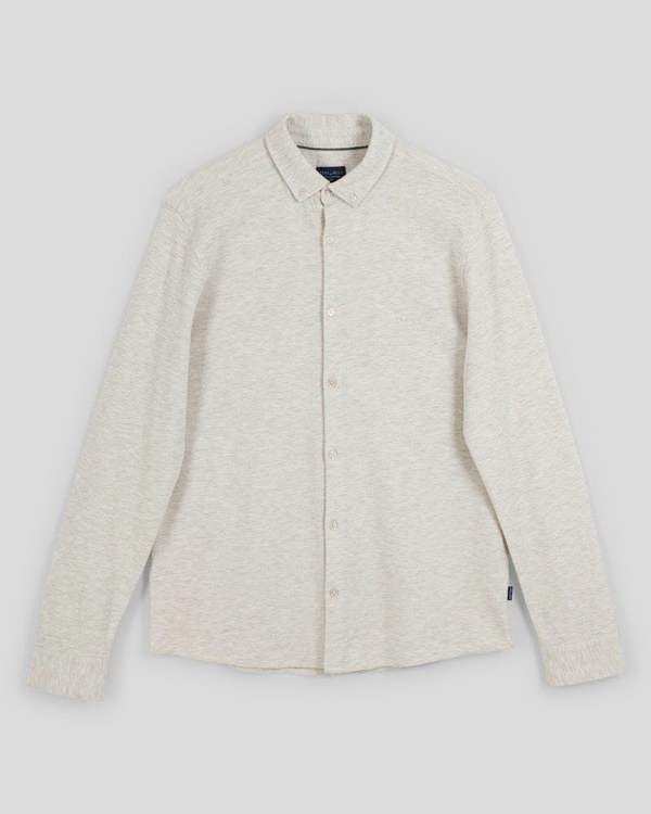 Steel & Jelly Textured Long Sleeve Jersey Shirt