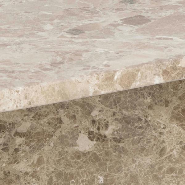 Wyld Haus Singapore Latte Brown Marble Square Coffee Table