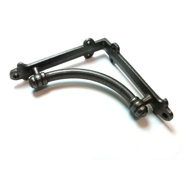 Pair of ALBION Antique Cast Iron Shelf Brackets - 140mm x 140mm