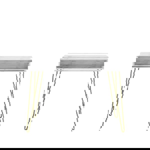 Dorel Home Novogratz Athena Desk in White Marble