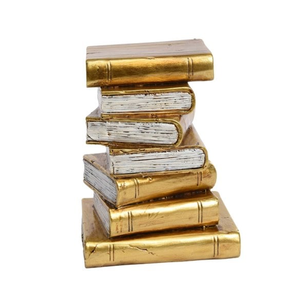 Maison des Cadeaux Antique Gold Book Theme Bookends