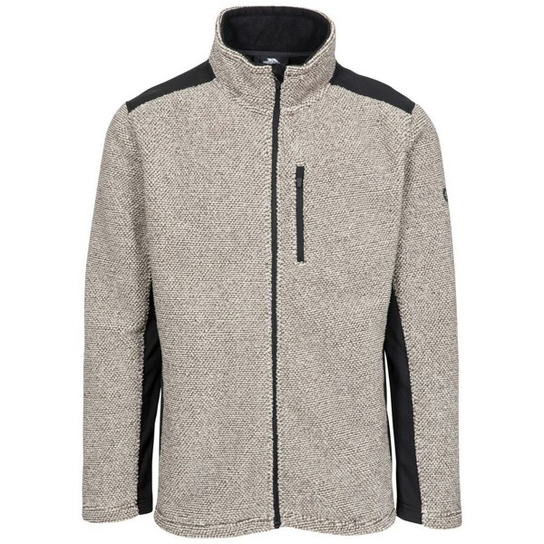 Trespass Men's Farantino Fleece Jacket - Truffle Brown Stripe